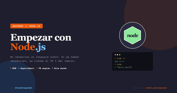 Cómo instalar Node.js en tu computadora